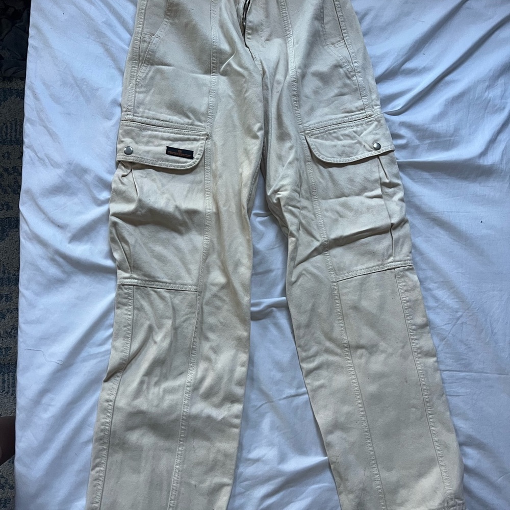 BDG Women's Cream Cargo Pants
